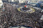 La Règle du Jeu - iran-manifestations-18-fevrier Des dizaines de milliers de partisans du régime dans les rues de Téhéran, le 18 février 2011.
