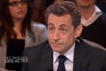 Nicolas Sarkozy lors de l'émission "Des paroles et des actes" le mardi 6 mars 2012