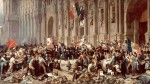 Les insurgés devant l'Hôtel de Ville de Paris