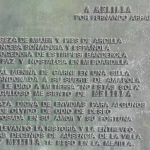 Sonnet de Fernando Arrabal - Melilla. Photo : Julio Miranda