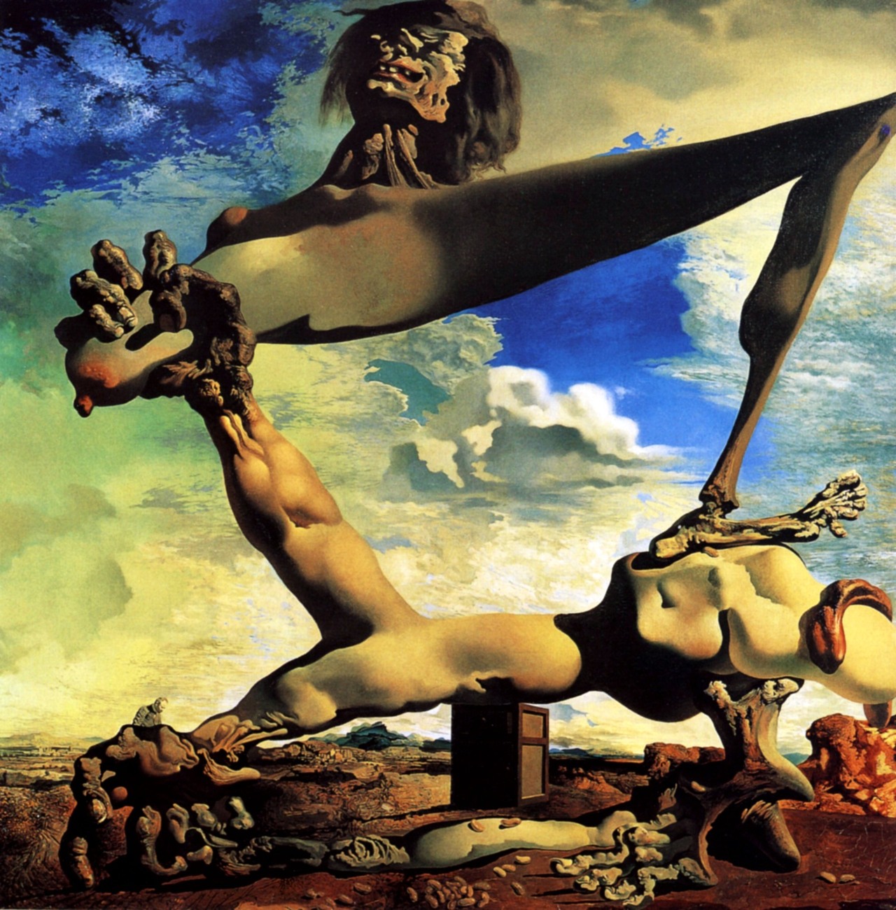 Construction molle avec Haricots bouillis : Prémonition de la guerre civile, 1936, Dalí.