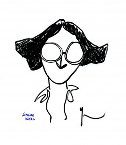 Portrait de Simone Weil par dessiné Yann Moix