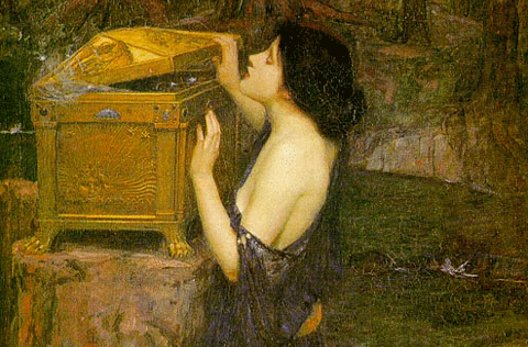 Pandore (John William Waterhouse, 1896).
