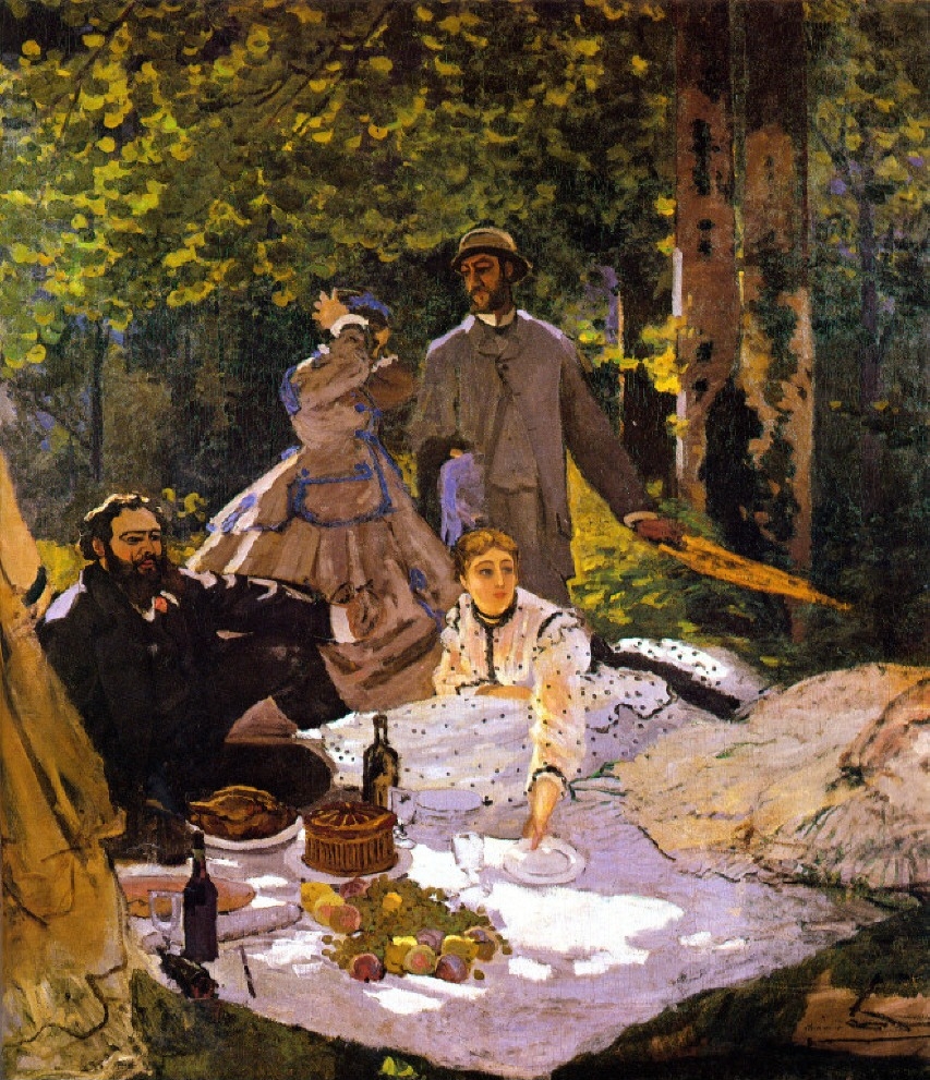 Le Déjeuner sur l'herbe de Claude Monet,1865-1866, Paris, musée d'Orsay.