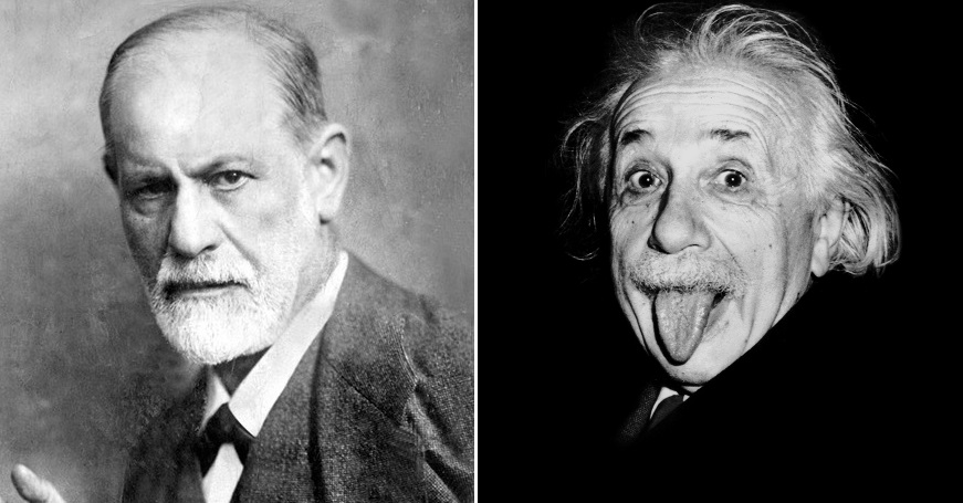 Sigmund Freud et Albert Einstein