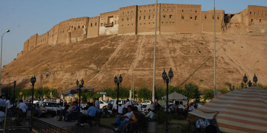 La citadelle d'Hawler, à Erbil, au Kurdistan irakien.