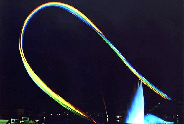  The artist's Olympic Rainbow was a symbol of hope after the terrorist attack on the 1972 Munich Games