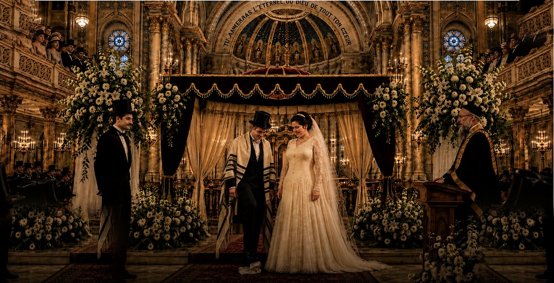 Scène imaginée par Patrick Mimouni : Proust, garçon d’honneur lors du mariage des Bergson.