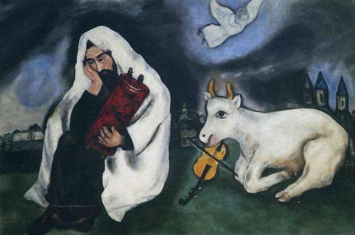 La toile Solitude de Marc Chagall