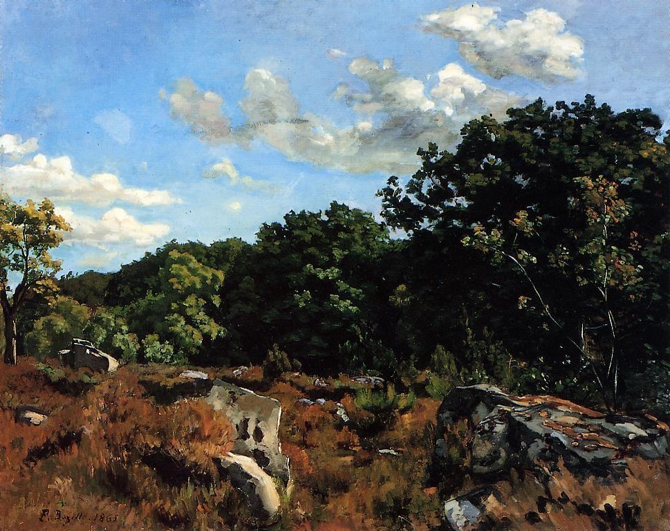 Bazille-Paysage-a-Chailly-1865-Chicago-Art-Institute