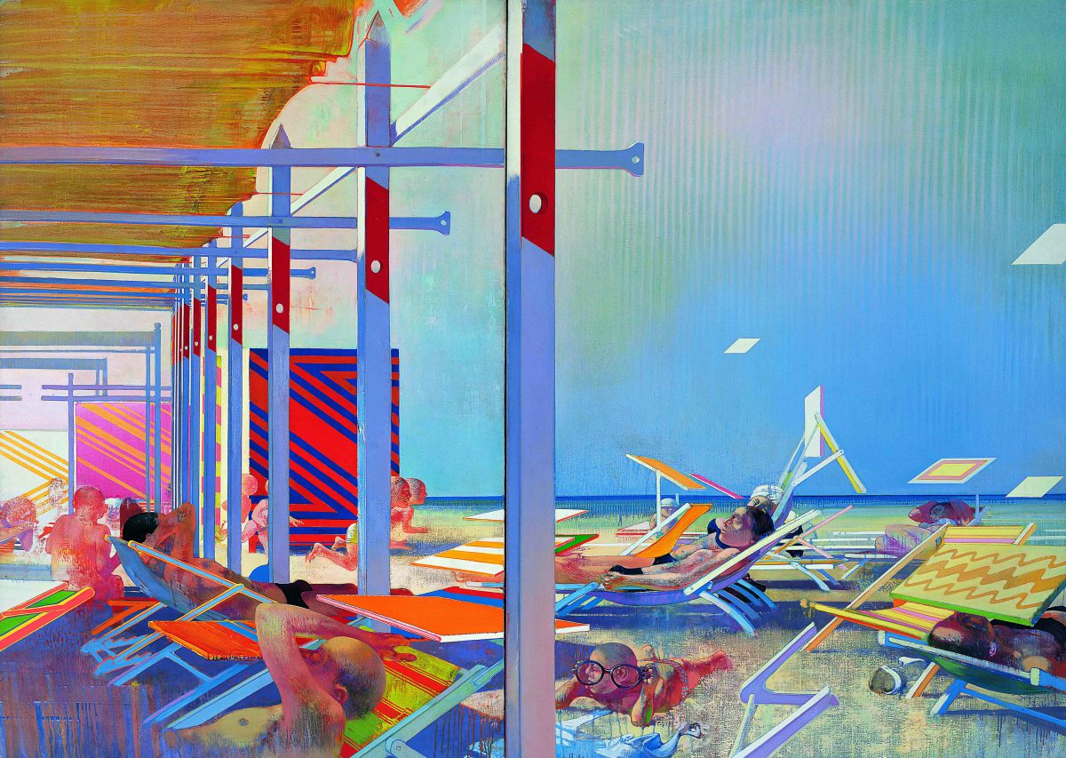 Les écrans du soleil, 1967-1968, huile sur toile, 197 x 273 cm.