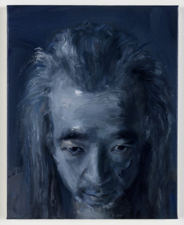 Yan Pei-Ming Autoportrait, le calme, 2020 Oil on canvas