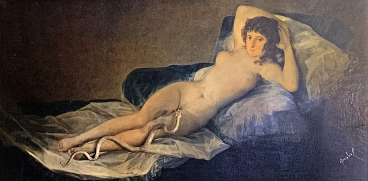 Fernando Arrabal, d’après la Maya nue de Goya.