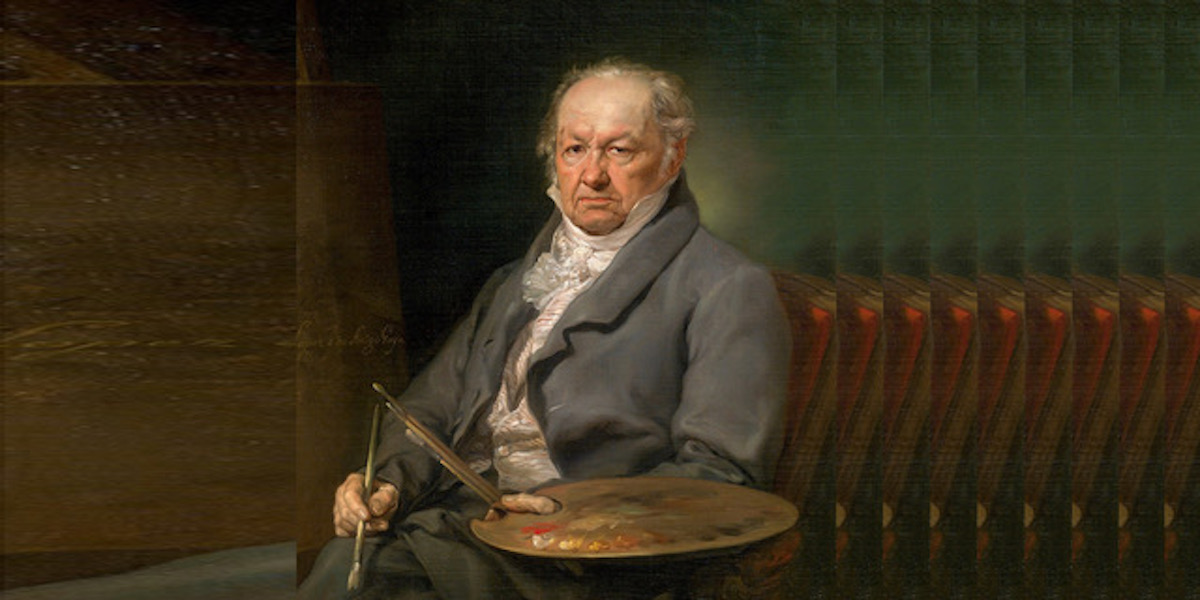 Visuel d’après le portrait de Francisco de Goya, par Vincente Lopez en 1826