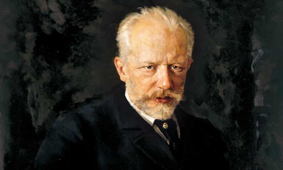 Peinture représentation le compositeur russe Tchaïkovski