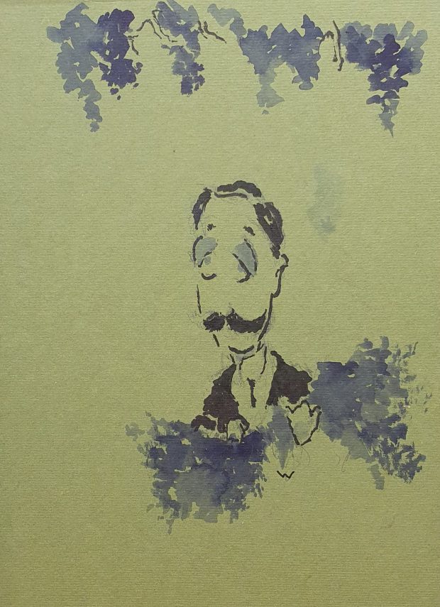 Portrait de Proust : Espérance à Illiers Combray. Par Wiaz.