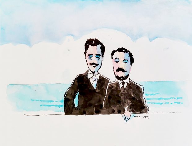 Portrait de Proust : Marcel et Robert. Par Wiaz.