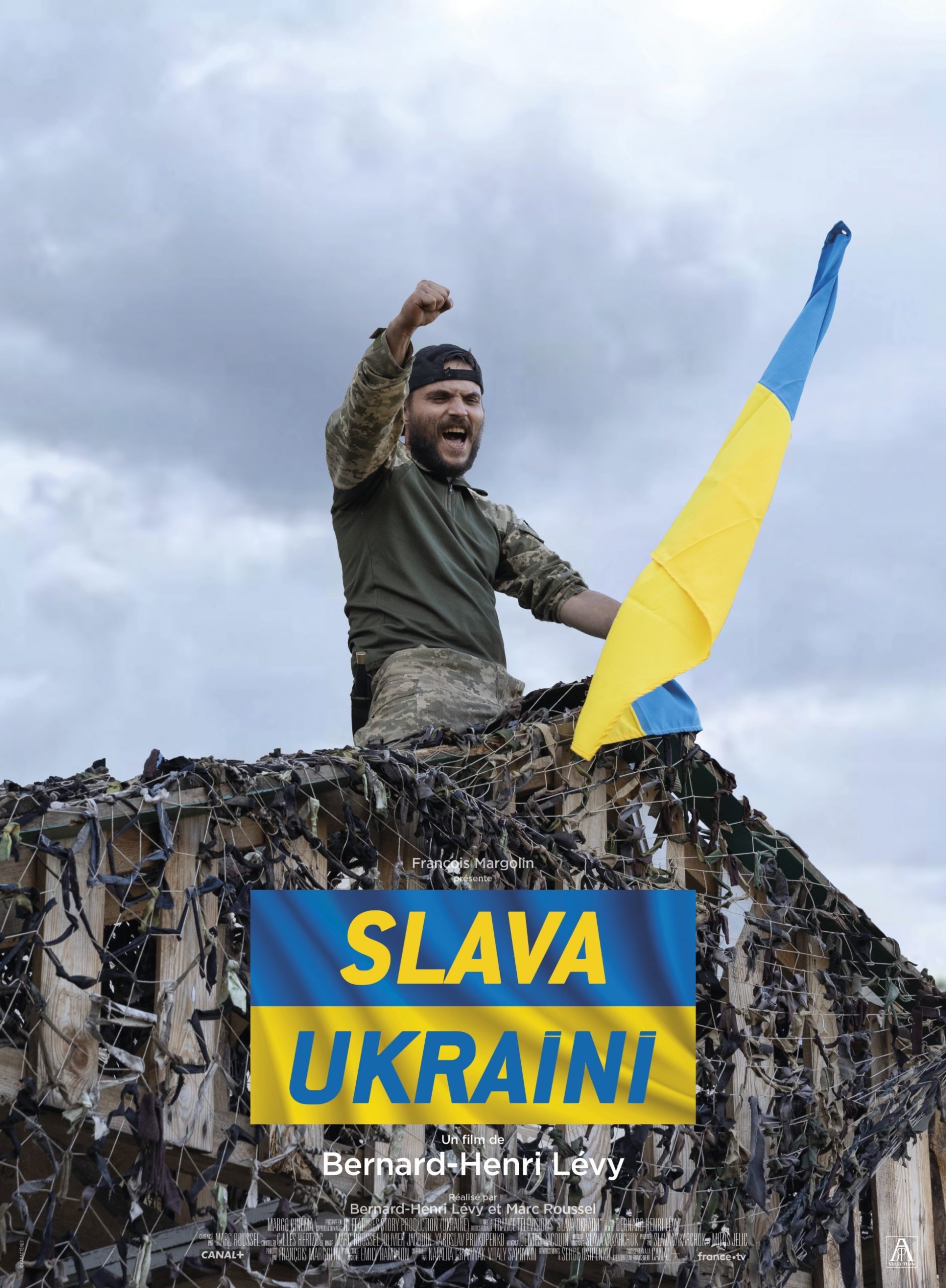 L'affiche du film "Slava Ukraini" de Bernard-Henri Lévy.