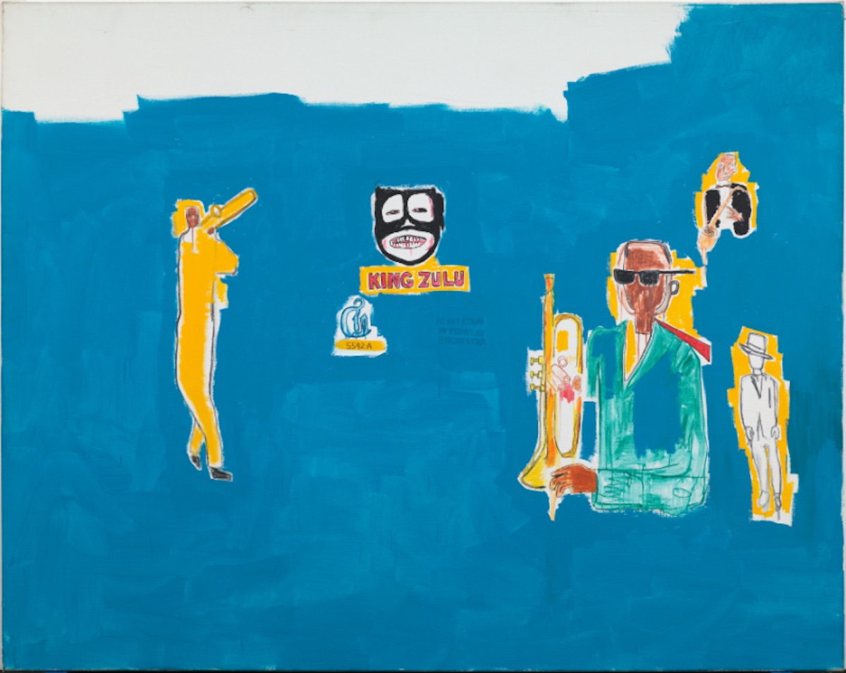 Le tableau King Zulu de Jean-Michel Basquiat
