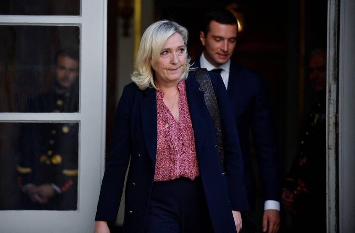 Marine Le Pen et Jordan Bardella.