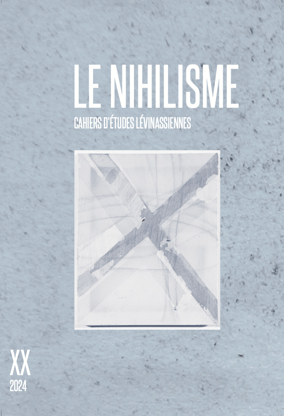 Couveture des Cahiers d'études lévinasiennes, numéro 20.