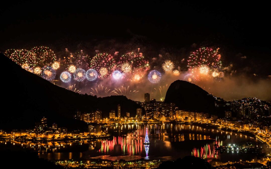 Fête du nouvel an sur la plage de Copacabana