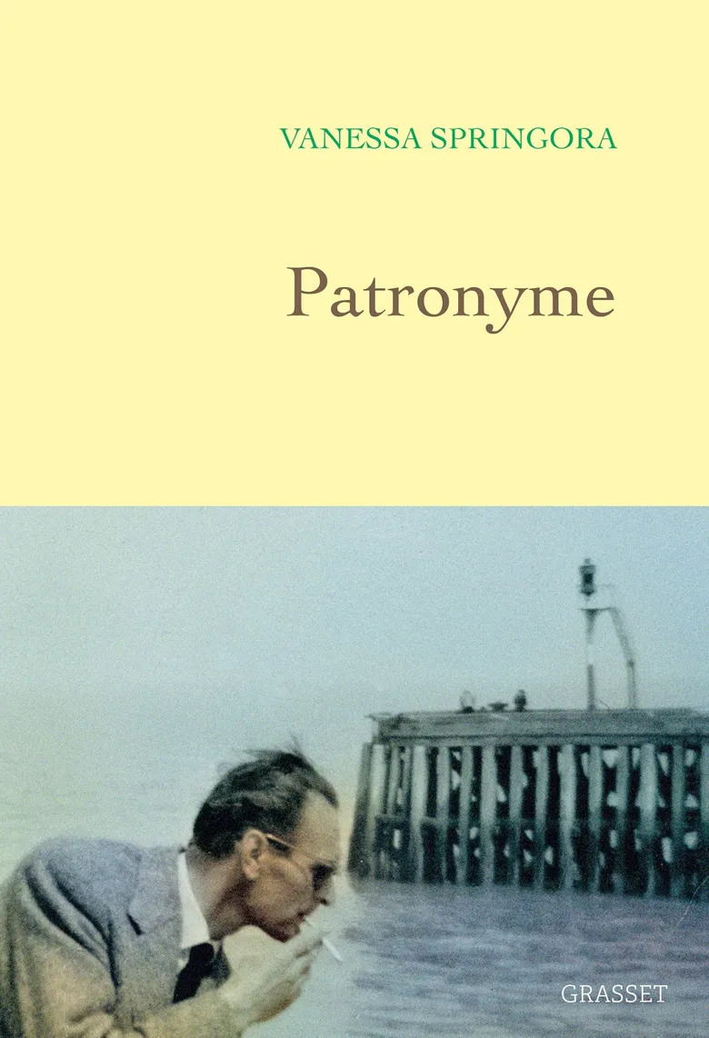 Couverture de « Patronyme » de Vanessa Springora, publié chez Grasset le 2 janvier 2025.