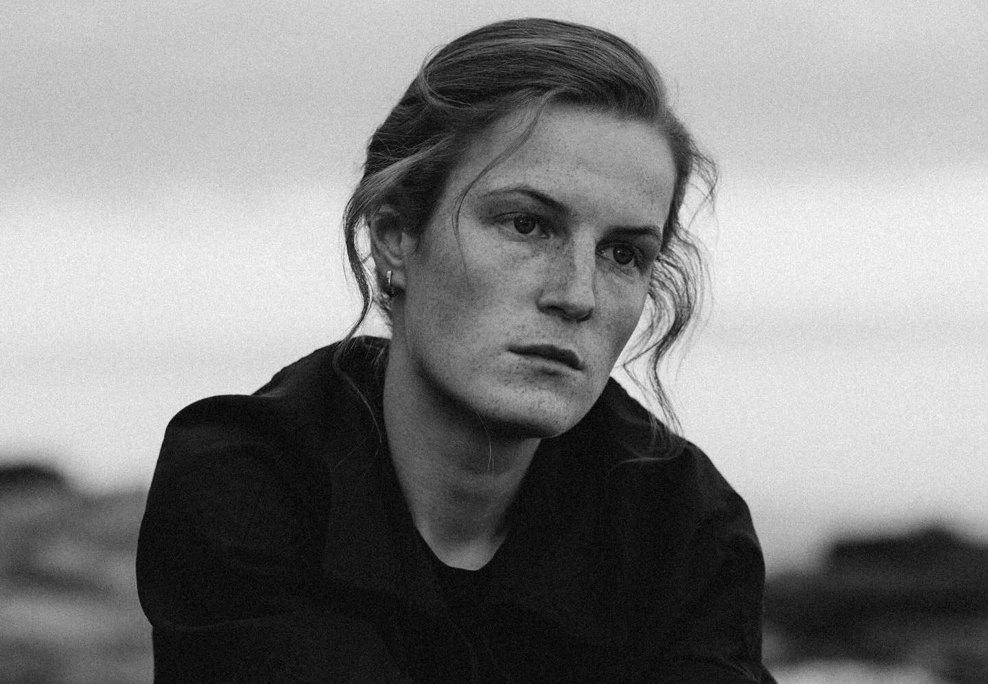 Portrait en noir et blanc de Oksana Rubaniak