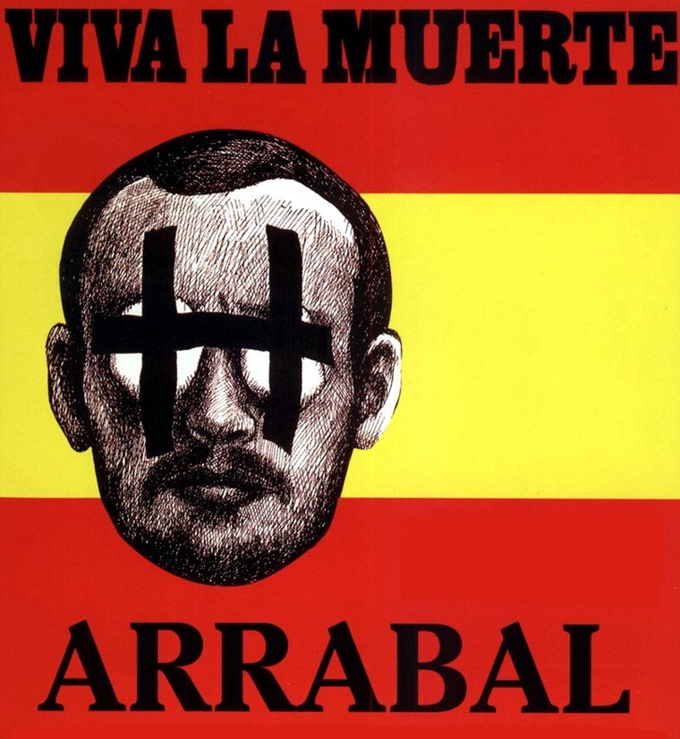 Détail de l'affiche de « Viva la muerte », film de Fernando Arrabal.