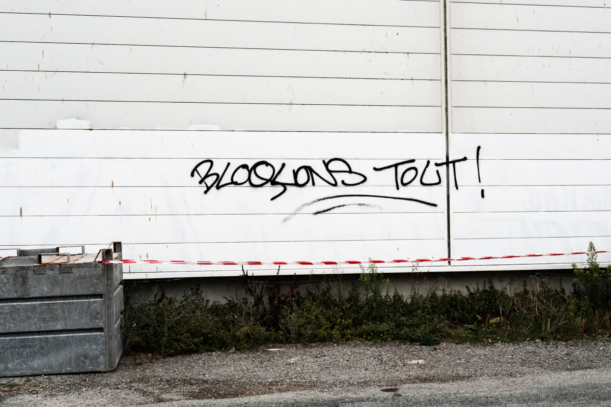 Tag du mouvement « Bloquons tout le 10 septembre ».