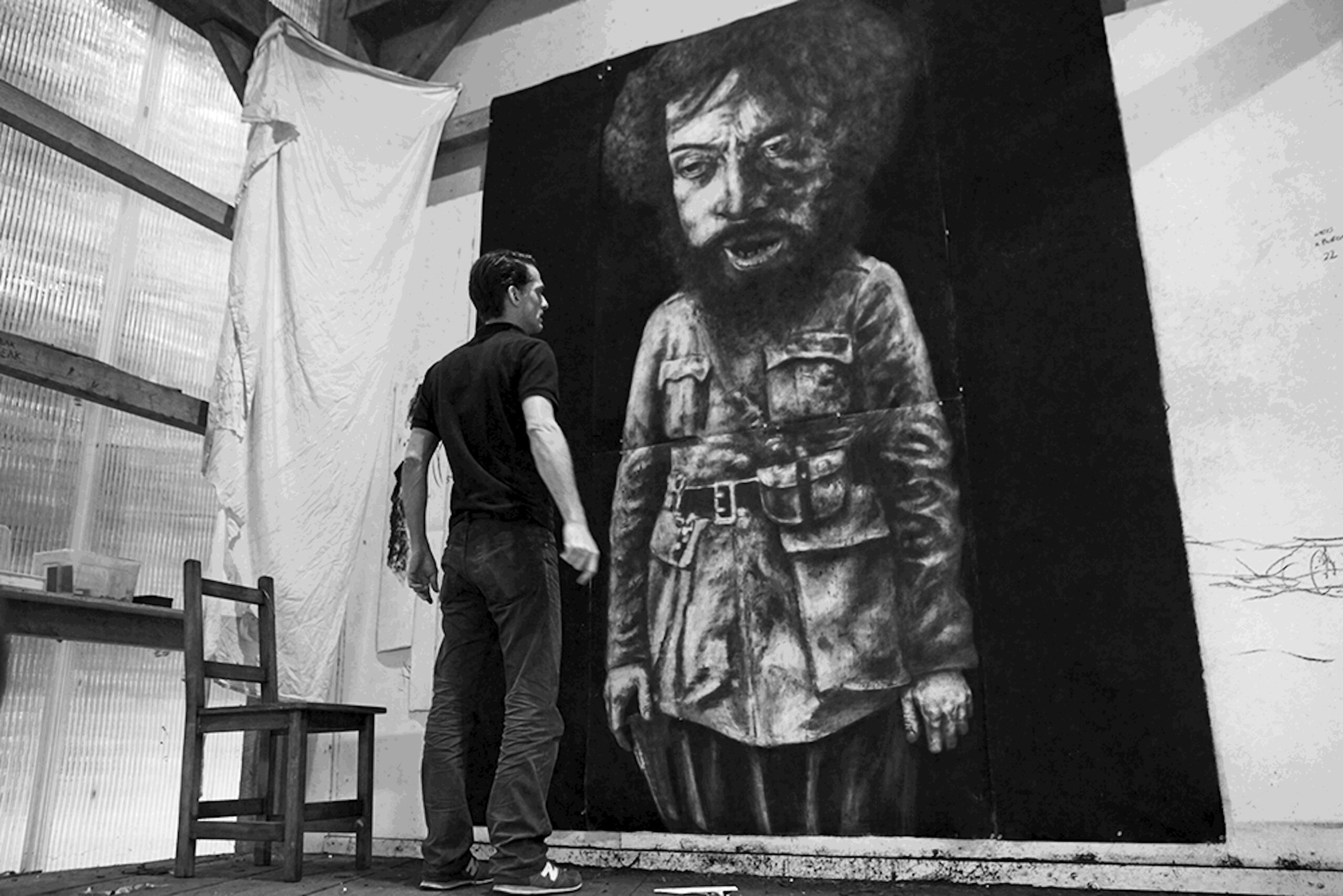 Marko Velk devant « La Défaite »