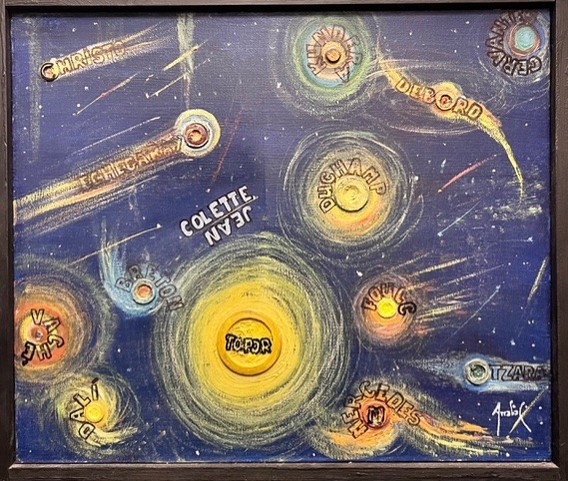 « Colette et Jean », huile sur toile de Fernando Arrabal.