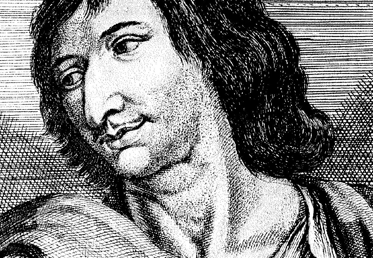 Portrait de Savinien de Cyrano de Bergerac dessiné et gravé