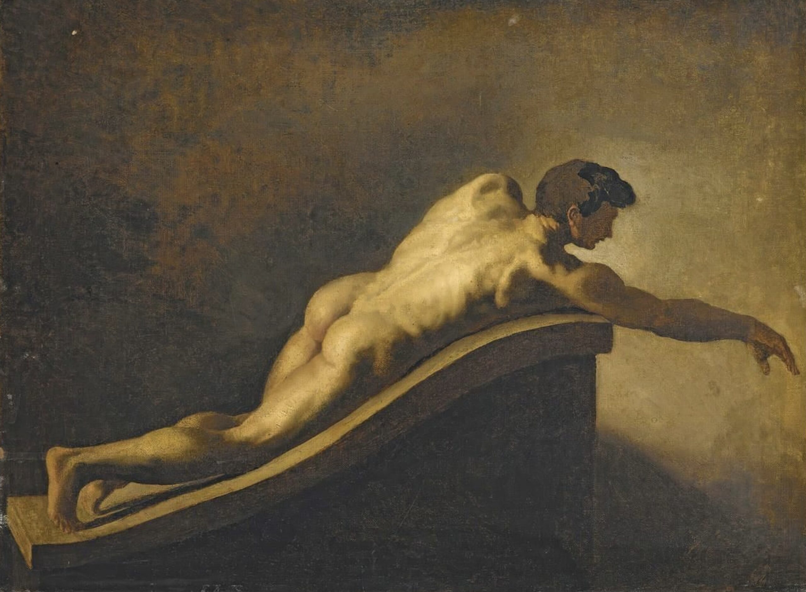 Théodore Géricault (1791-1824), « Homme nu allongé »