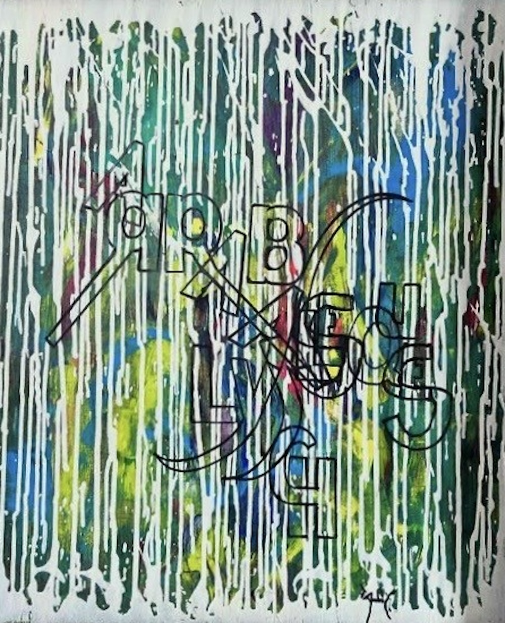 Huile sur toile de Fernando Arrabal.