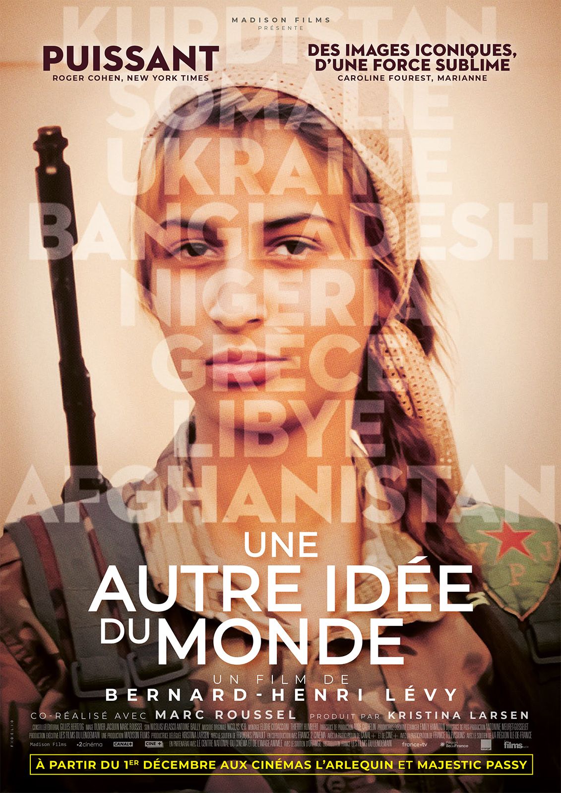 Affiche du film « Une autre idée du monde », réalisé par Bernard-Henri Lévy et Marc Roussel.