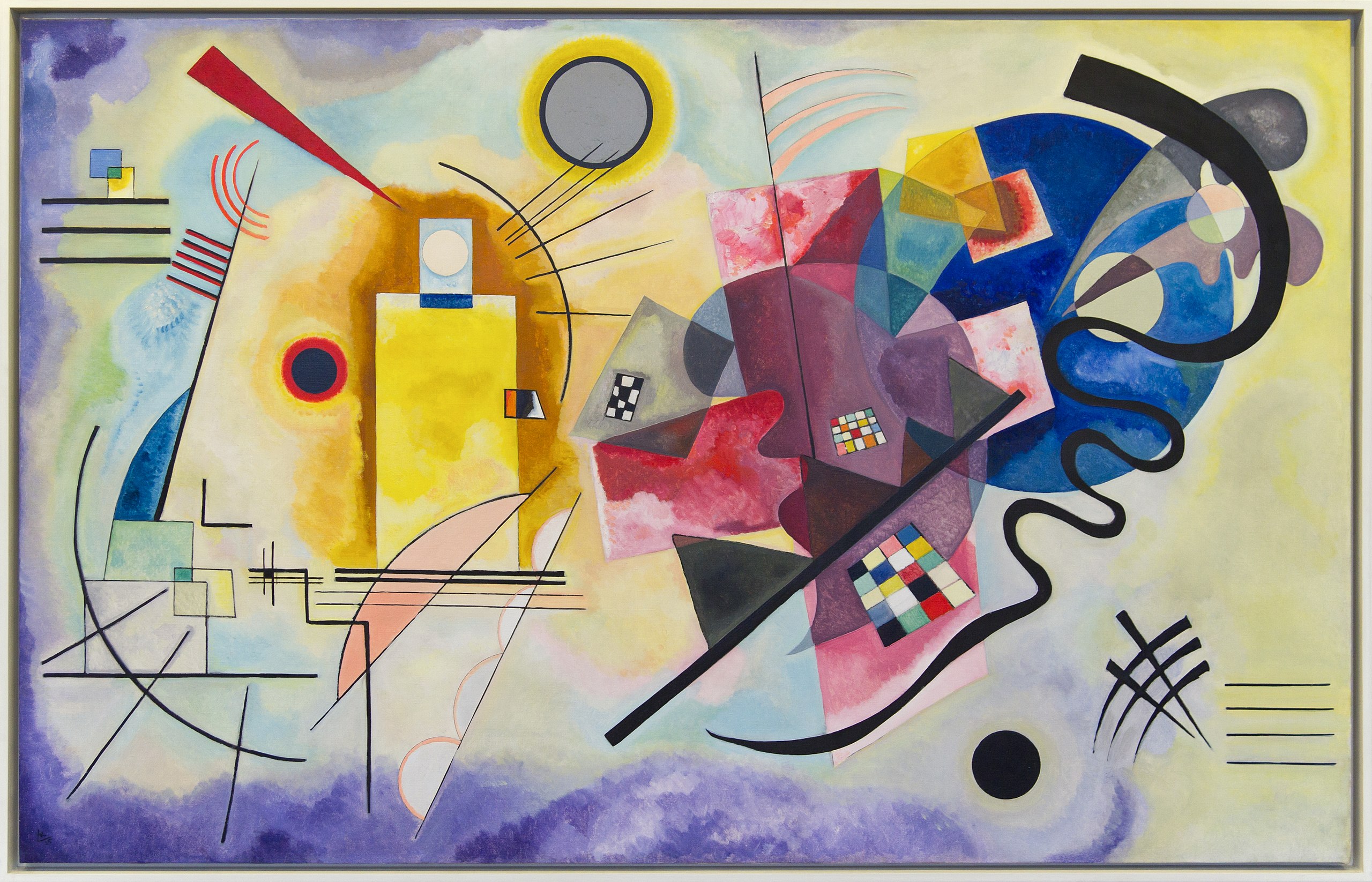 Vassily Kandinsky, « Jaune-Rouge-bleu »