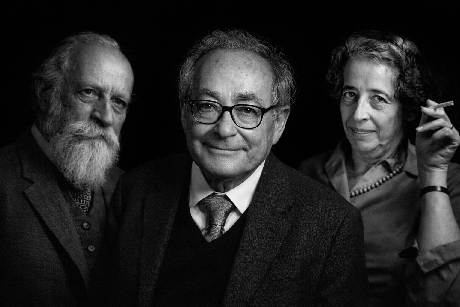 George Steiner, Martin-Buber et Hannah Arendt.