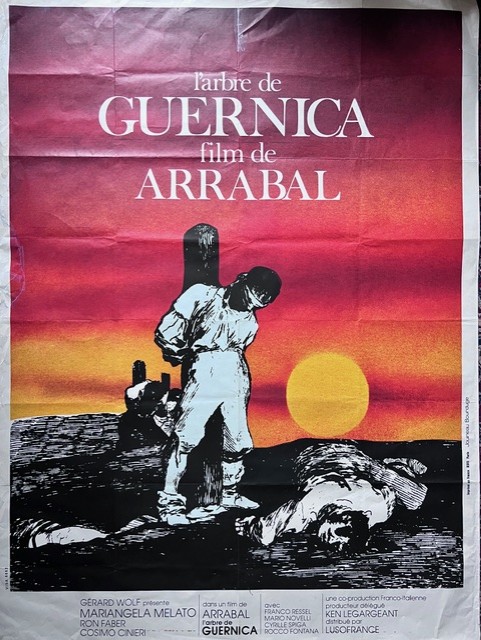 Affiche du film de Fernando Arrabal « L’Arbre de Guernica » (1975).