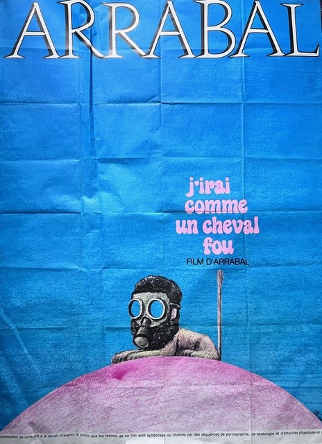 Affiche du film de Fernando Arrabal « J’irai comme un cheval fou » (1973).