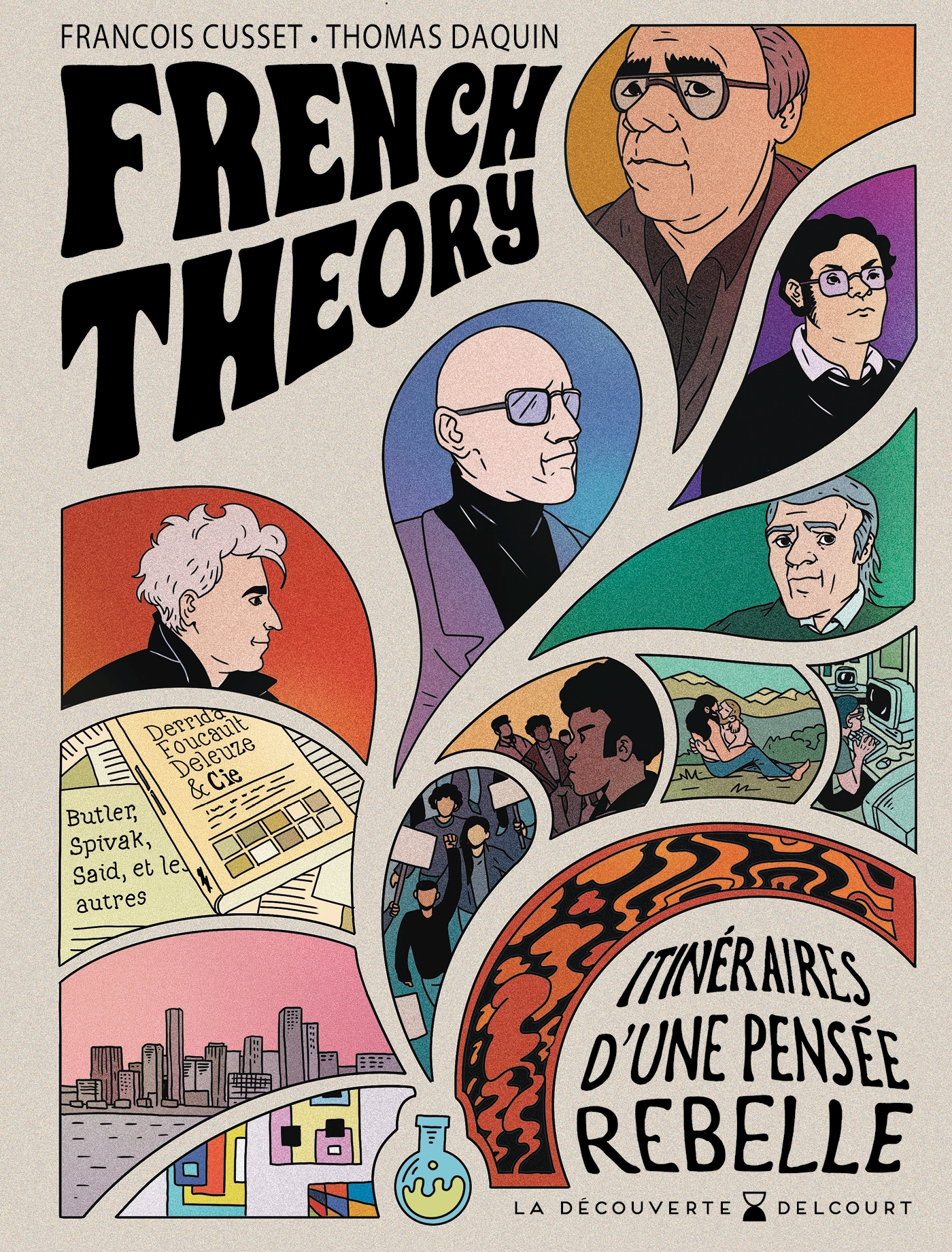 « French Theory », album de bande-dessinée réalisé par François Cusset et Thomas Daquin