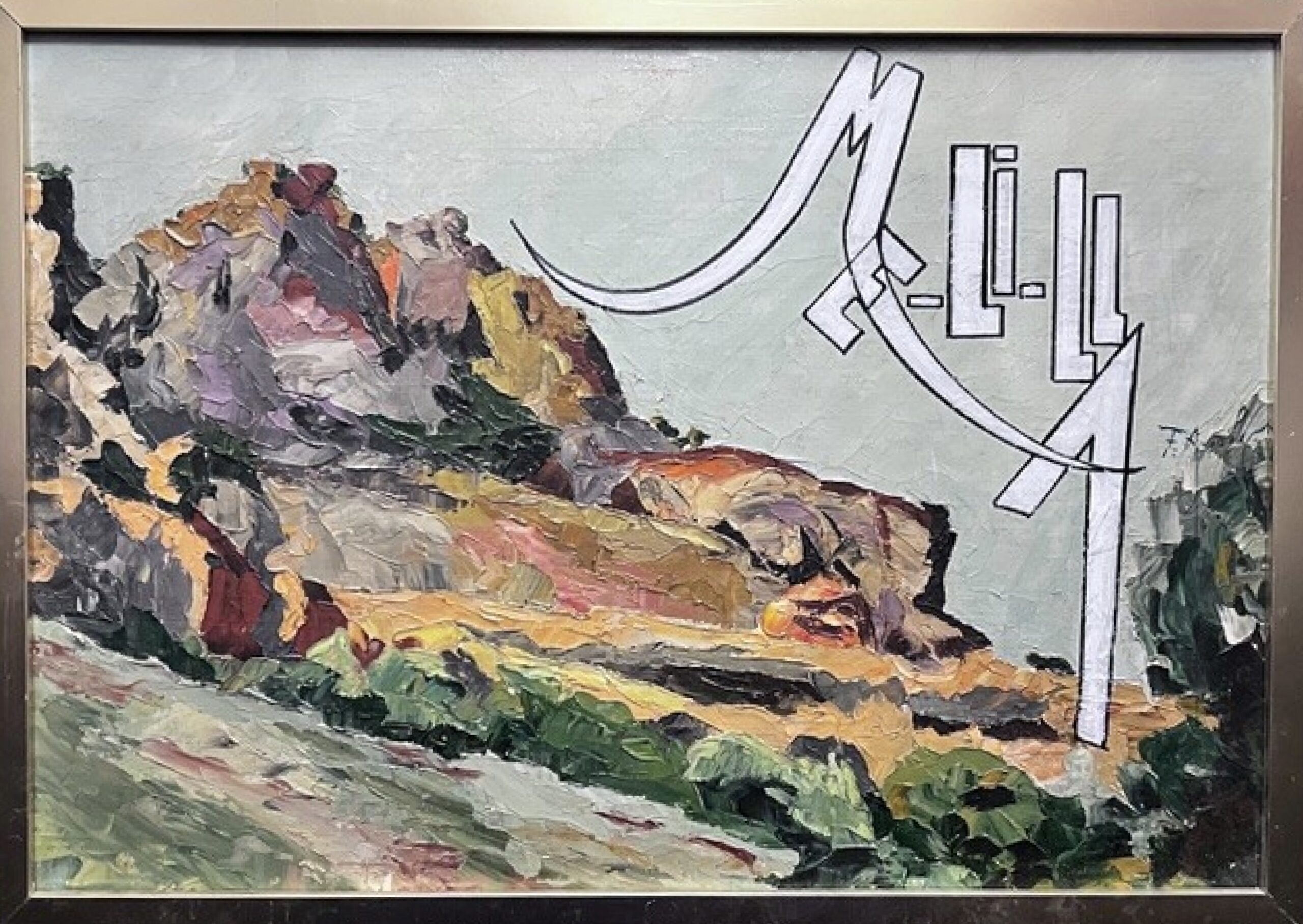 « Me-li-lla », huile sur toile de Fernando Arrabal.