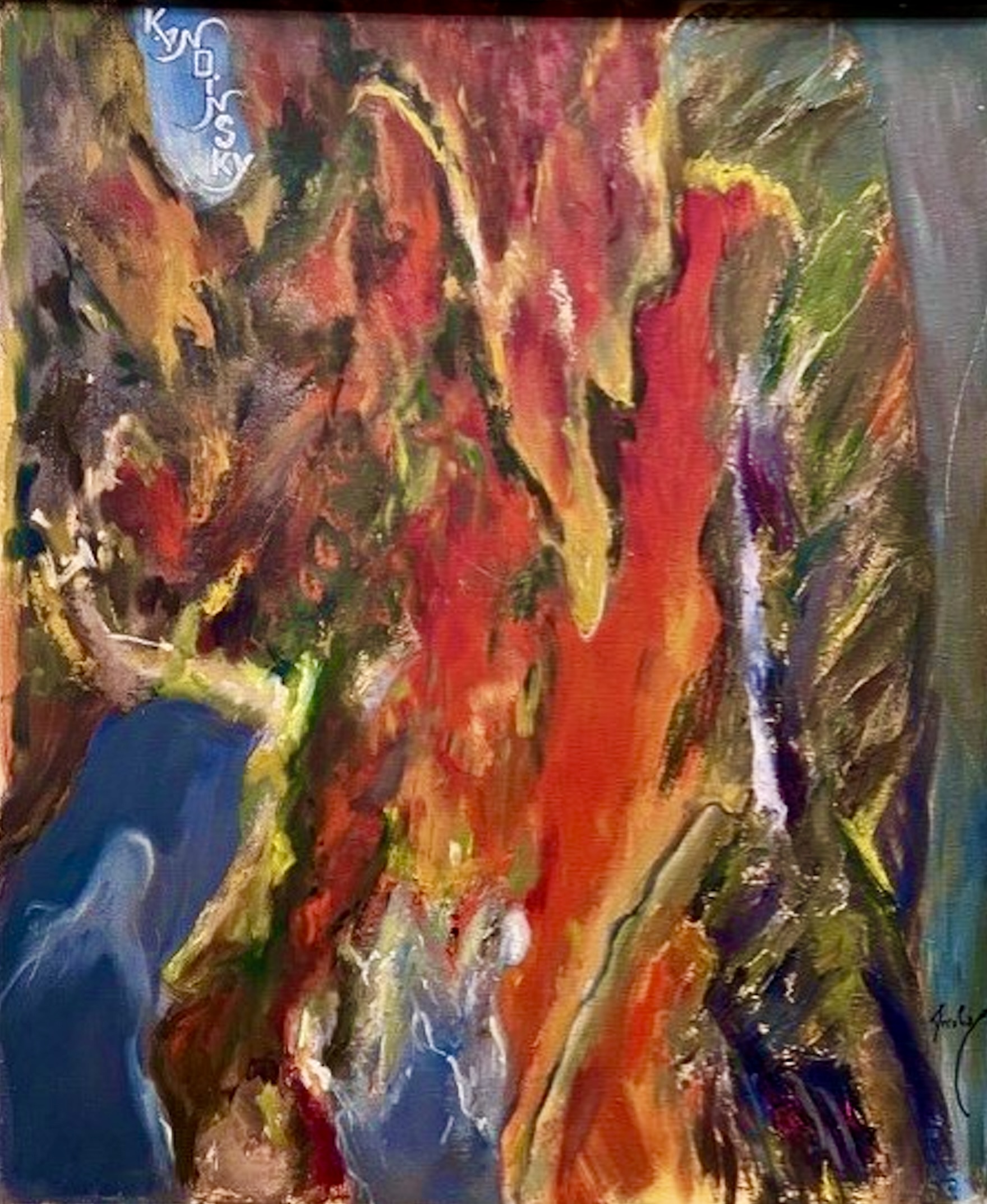 « Kandinsky », huile sur toile de Fernando Arrabal.