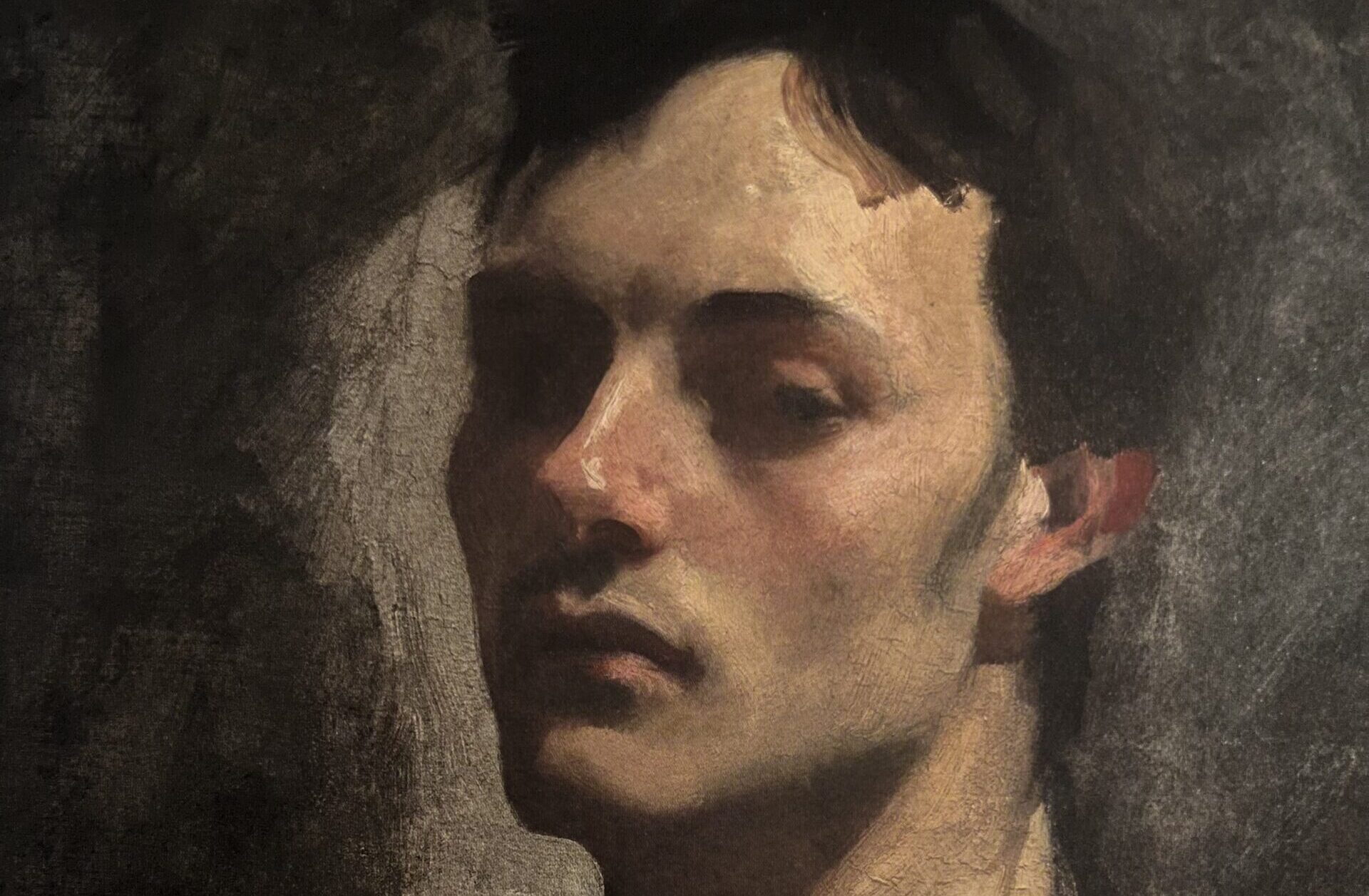 Peinture sur huile de John Singer Sargent portraiturant Albert de Belleroche.