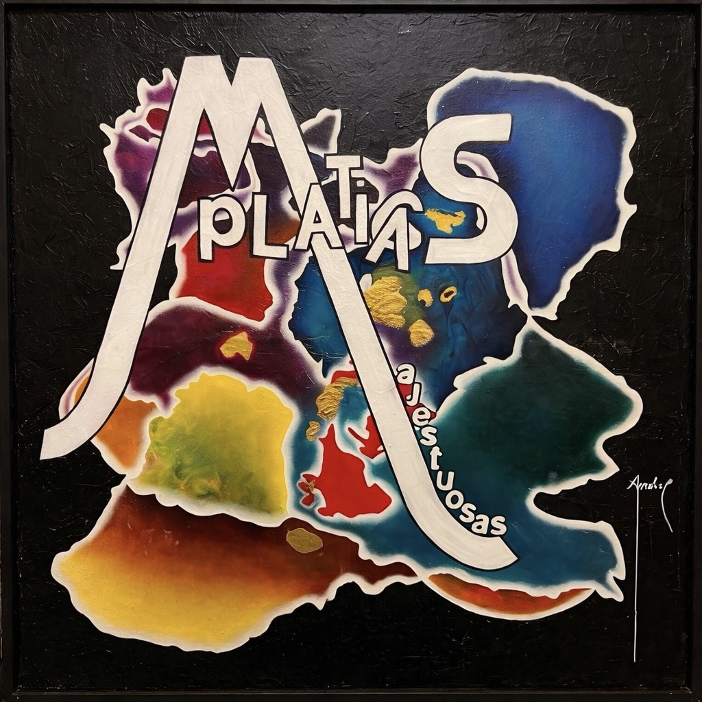 « Pláticas majestuosas », huile sur toile de Fernando Arrabal.