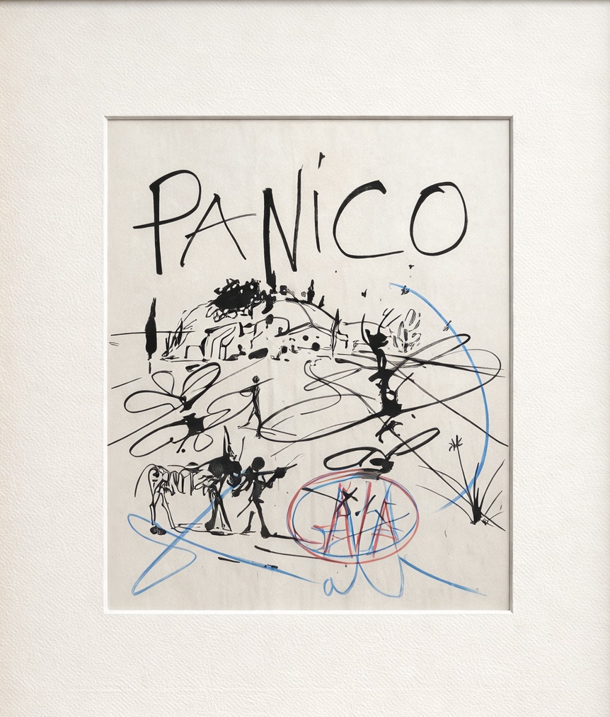 « Panico », dessin de Salvador Dali.