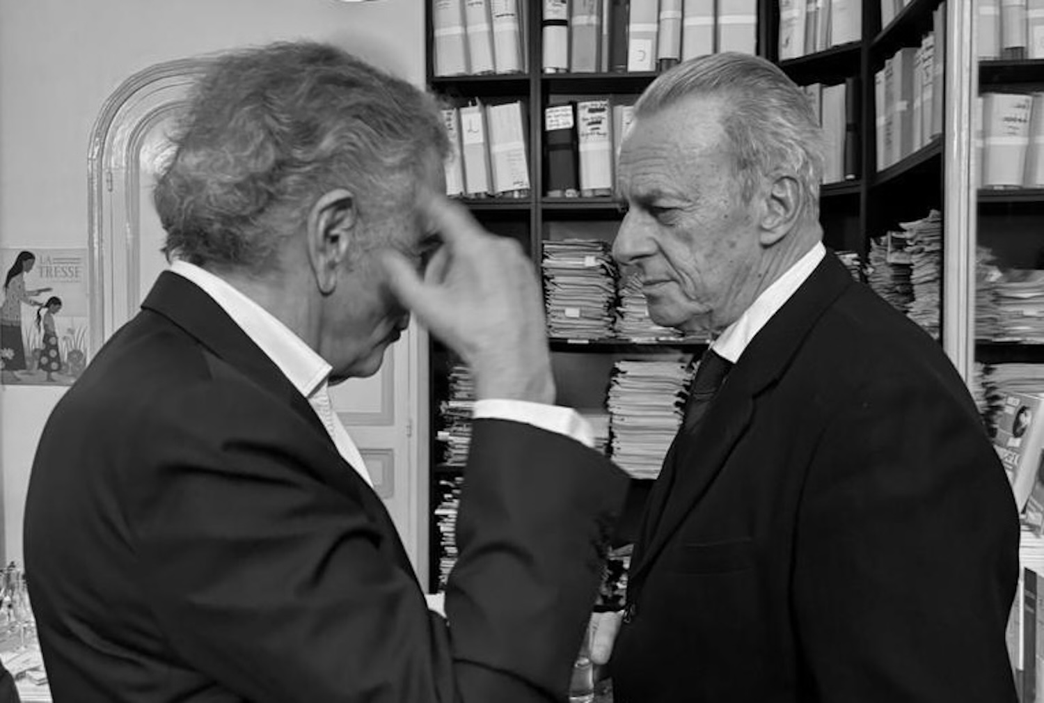 Bernard-Henri Lévy et Olivier Nora.