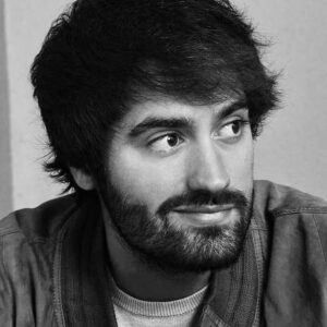 Portrait en noir et blanc de Daniel Ramirez.