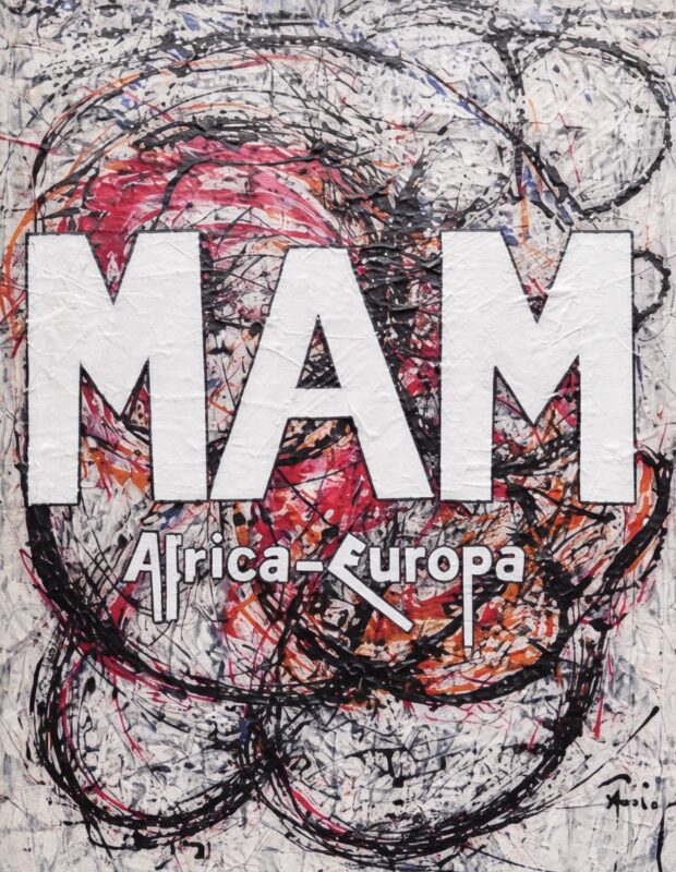 « MAM », huile sur toile de Fernando Arrabal.