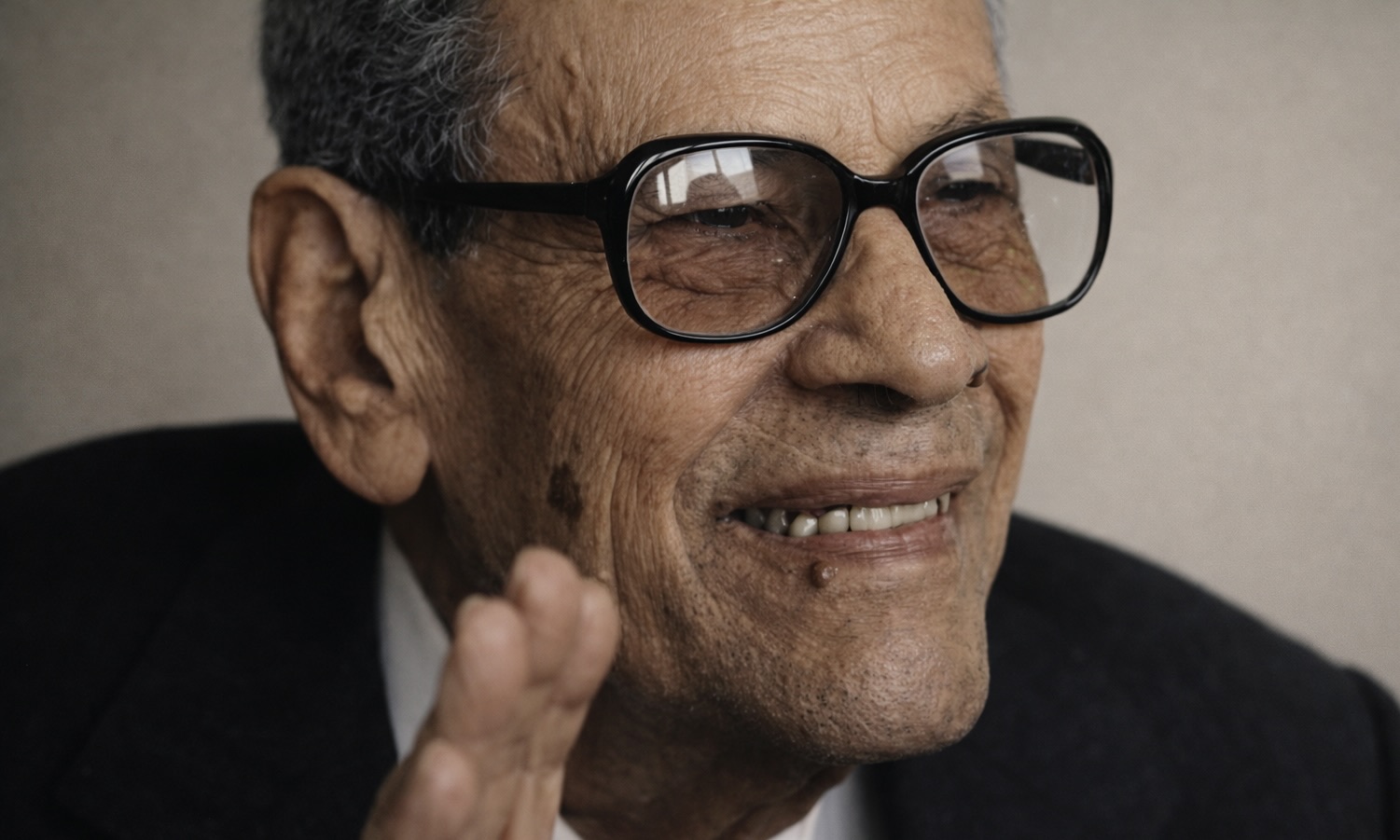 L’écrivain égyptien et Prix Nobel de littérature, Naguib Mahfouz.